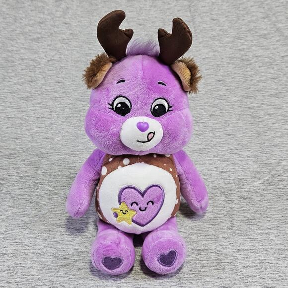 Take Care Bear Deer Plush Bean Stuffed Animal Doll 9" Lovey Special Edition Star - Picture 1 of 16